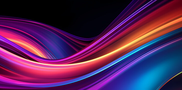 seamless pattern with blue, orange and purple lines, in the style of light painting, 8k 3d, dark pink and turquoise, rendered in cinema4d, abstraction-création, curvilinear, ultraviolet photography