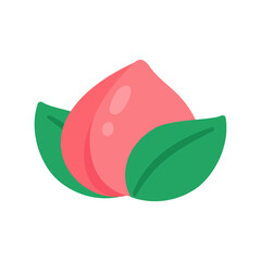 Peach, auspicious fruit of China Food for worship during the Chinese New Year festival