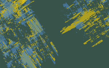 Abstract grunge texture splash paint green and yellow background