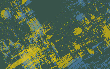 Abstract grunge texture splash paint green and yellow background