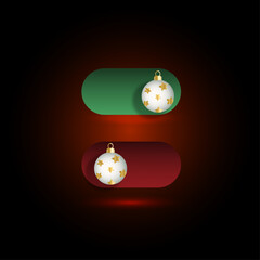 2023 off 2024 on - funny new year decoration. On off icon for mobile app, website, UI UX. Stock illustration