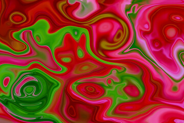 Hintergrund abstrakt mit flüssiger Marmorstruktur.  Fließende Verlaufsfarben , Bewegung und Struktur.  Textfreiraum