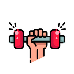 Barbell Exercise Icon