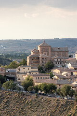 Fototapeta premium Ciudad medieval con atardecer, Toledo, España