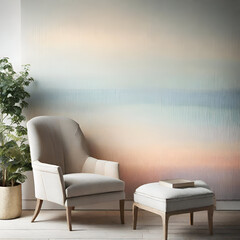 Fototapeta na wymiar A softly glowing canvas adorned with a spectrum of peaceful and muted shades.