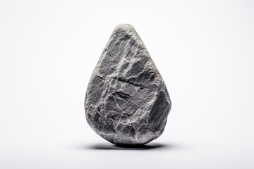 Hard rock stone shape on white background