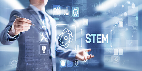 STEM science, technology, engineering, and mathematics as educational category.