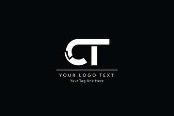 CT Logo, Initial Letter Logo Template