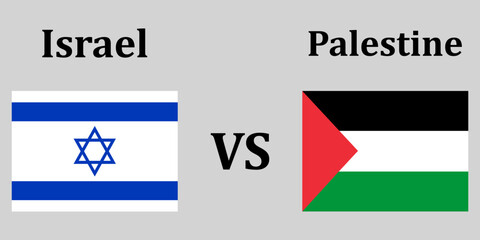 Israel and Palestine. Conflict between two countries