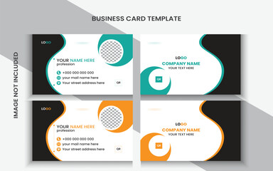 Creative and simple business card template design.