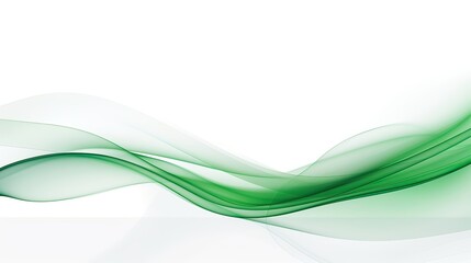 Green lines on a white background, abstract streaks, wallpaper, background
