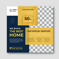 Obraz premium Real estate social media post