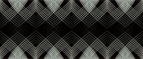 Technological geometric on dark background graphic illustration II
