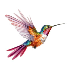 Fototapeta premium Lively hummingbird AI generative 