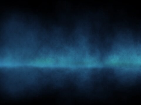 Light blue smoke or a faint mist floated in the dark.  Tablet-generated illustrations are used for background images.