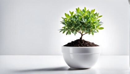 houseplant with ceramic pot  Bonsai tree