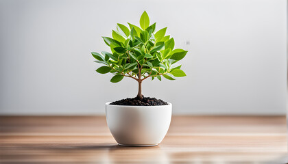 houseplant with ceramic pot  Bonsai tree