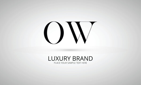 OW O ow initial logo | initial based abstract modern minimal creative logo, vector template image. luxury logotype logo, real estate homie logo. typography logo. initials logo