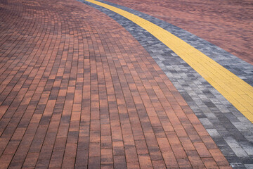 Paving slabs, road surface texture.