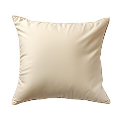 Beige pillow isolate on transparent background