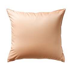 Beige pillow isolate on transparent background