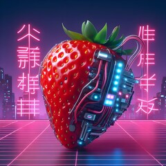strawberry cyberpunk