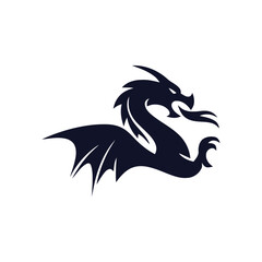 dragon abstract logo icon