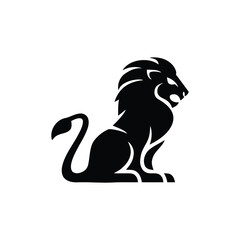 abstract lion logo icon