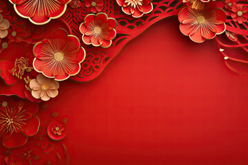 Chinese new year design background for gift card, presentation, wallpaper, marketing material