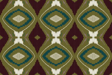 Traditional tribal or Modern native thai ikat pattern. Geometric ethnic background for pattern seamless design or wallpaper.