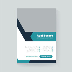 Real Estate Flyer Template, Vector Design, Corporate Real Estate Flyer Template, Flyer Design
