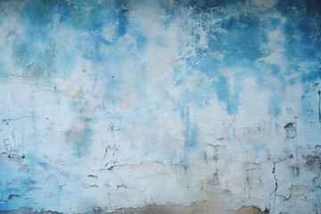 Obraz premium Blue Aged Urban Texture: Grunge Wall with Weathered Paint