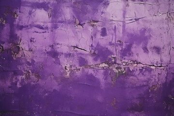Obraz premium Purple Grunge Wall with Chipped Paint Texture for Vintage Backgrounds