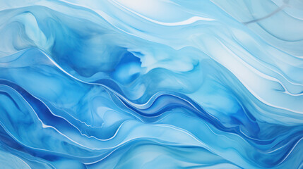 Obraz premium Abstract Watercolor Sea Waves Design