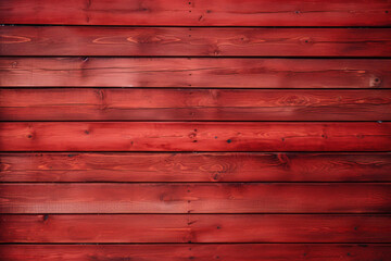 Fototapeta premium Red wooden planks background image.