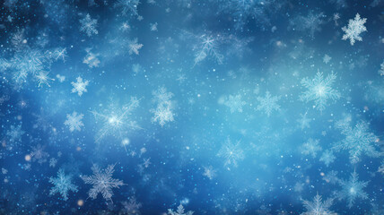 Fototapeta premium Blue and Azure Winter Wonderland Background