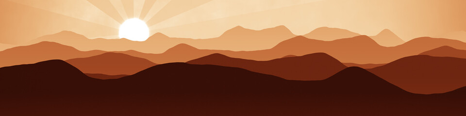 landscape with mountains