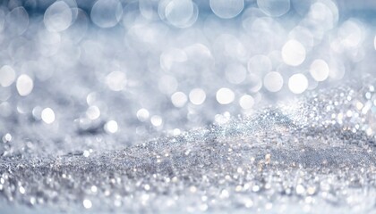 Gentle Festivity: Soft Pastel and Silver Bokeh Background Bliss