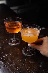 Alcoholic cocktail at the restaurant's bar
