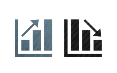 Chart icon symbol gray and black with texture