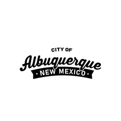 City of Albuquerque lettering design. Albuquerque, New Mexico typography design. Vector and illustration.
