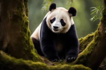 Tuinposter Wildlife photography of a panda © Hagi