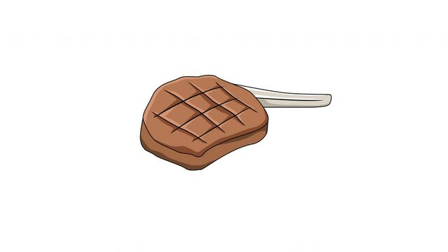 animated video of the tomahawk meat icon