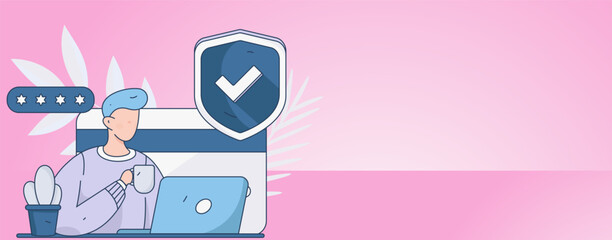 Internet financial management investment flat vector concept operation hand drawn illustration
