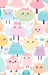 seamless pattern with animals