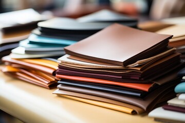 Abstract leather textured background with colorful patches and patterns for design purposes
