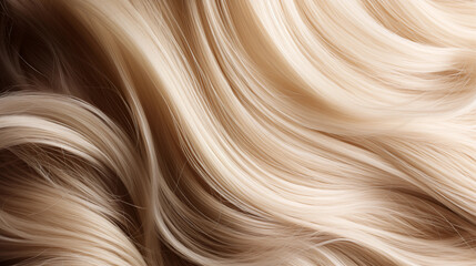 Silky, flowing blonde hair texture