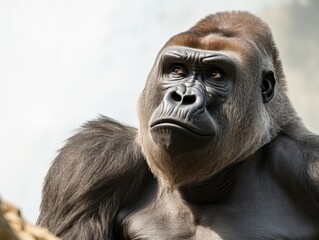 Obraz premium gorilla isolated on a white background