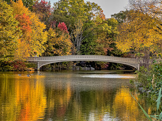 Bow bridge in late autumn