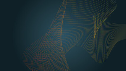 Abstract wavy information technology smooth wave lines background. Design used for banner, presentation, web design, cover, web, flyer, card, poster, texture, slide, magazine, data visualization.
